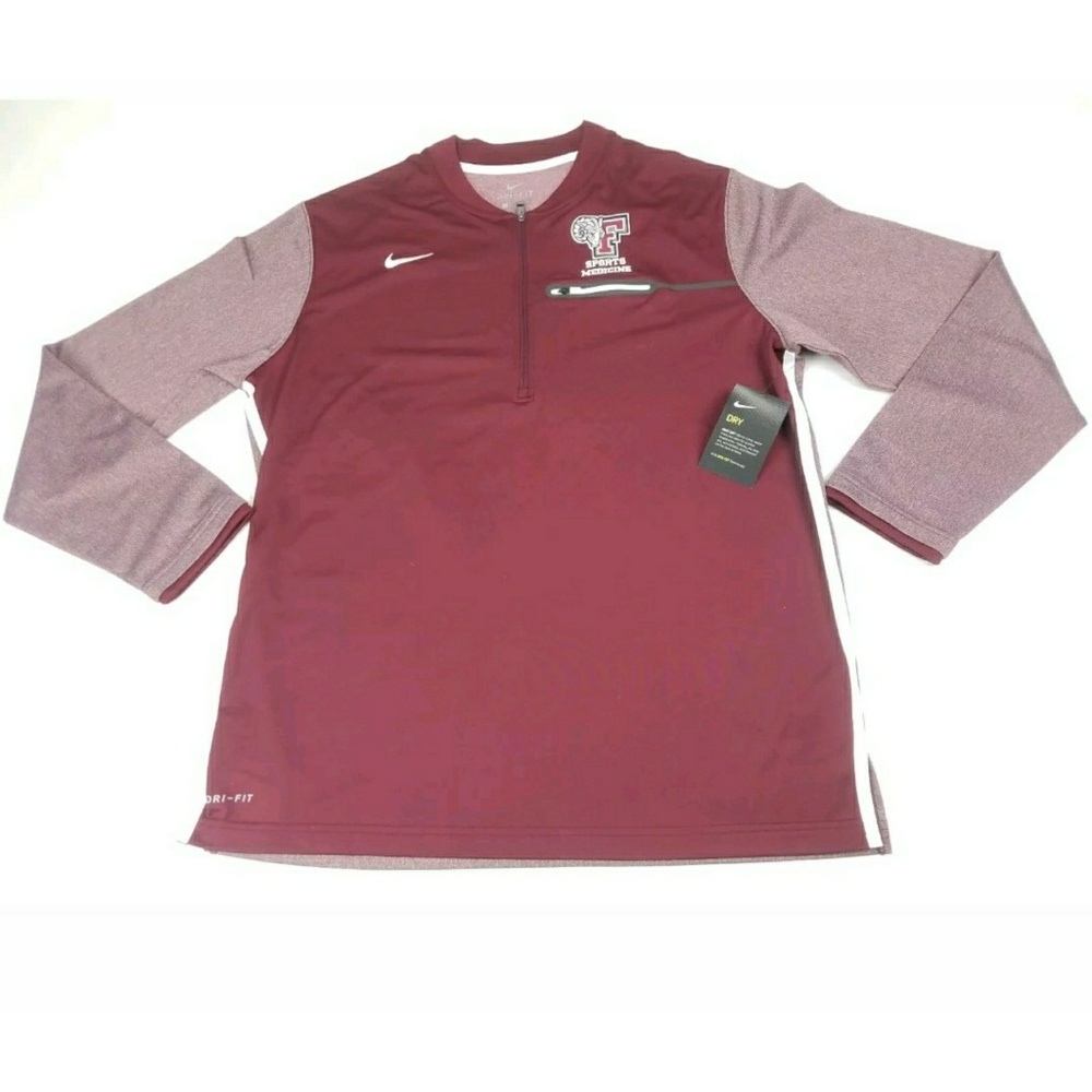 Fordham Rams Nike Dri Fit 1/4 Zip Shirt NCAA